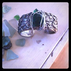 Rare sea glass colored bracelet